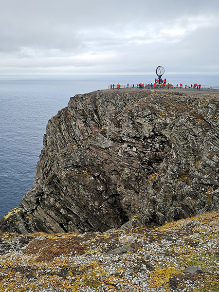 Mit dem Nordkap erreichen die Reisenden den nördlichsten Punkt der Norwegen Expedition; Credit: Michael Juhran